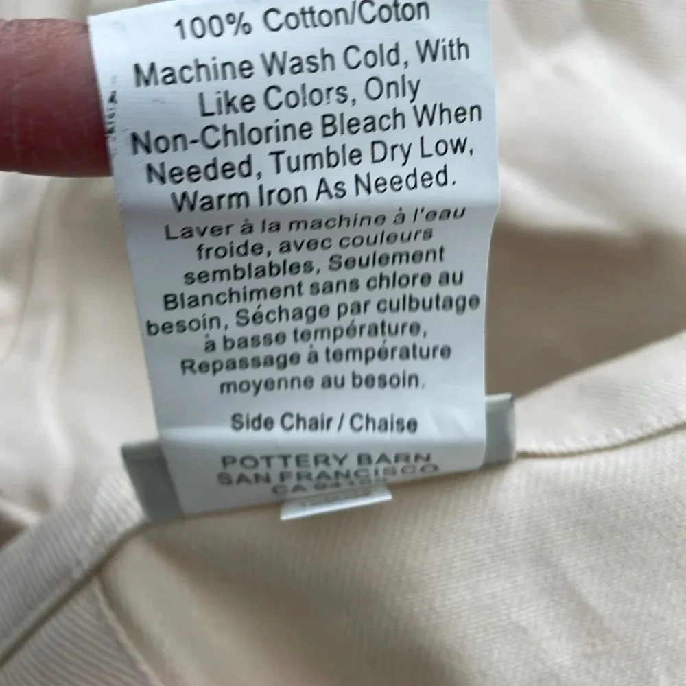 Pottery Barn Chair Cover